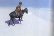 Frederic Remington The Scout:Friends or Foes (mk43) china oil painting reproduction